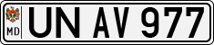 License plate of Moldova, Cars (1992)