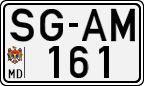 License plate of Moldova, Cars (1992)
