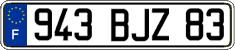 French license plate, FNI