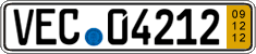 German license plate, Short-term transit plates