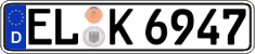 German license plate, Regular plates