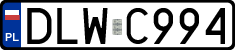 License plates of Poland, Regular car plates