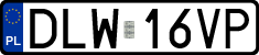 License plates of Poland, Regular car plates
