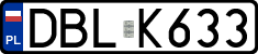 License plates of Poland, Regular car plates