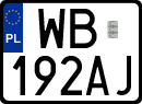 License plates of Poland, Regular car plates