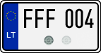 License plate of Lithuania, Cars