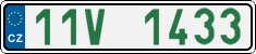 License plate of the Czech Republic, Oldtimers (2001)