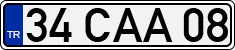 License plate of Turkey, Regular plates