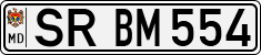 License plate of Moldova, Cars (1992)