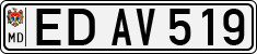 License plate of Moldova, Cars (1992)