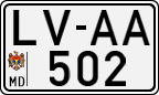 License plate of Moldova, Cars (1992)
