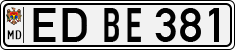 License plate of Moldova, Cars (1992)