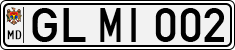 License plate of Moldova, Cars (1992)