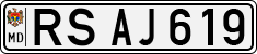 License plate of Moldova, Cars (1992)
