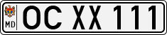 License plate of Moldova, Cars (1992)