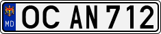 License plate of Moldova, Cars (1992)