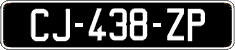 French license plate, SIV (oldtimers)