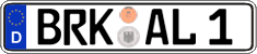 German license plate, Regular plates