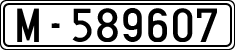 License plates of Spain, 1900 year series