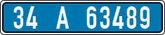 License plate of Turkey, Police