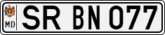 License plate of Moldova, Cars (1992)