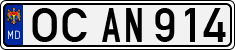 License plate of Moldova, Cars (1992)