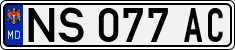 License plate of Moldova, Trailers (1992)