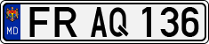 License plate of Moldova, Cars (1992)