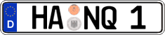 German license plate, Regular plates