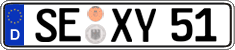 German license plate, Regular plates