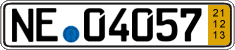 German license plate, Short-term transit plates