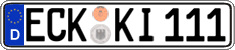 German license plate, Regular plates
