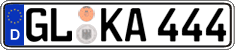 German license plate, Regular plates