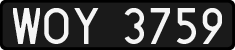 License plates of Poland, 1976 year system