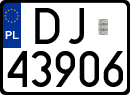 License plates of Poland, Regular car plates