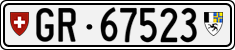 License plate of Switzerland, Cars