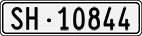 License plate of Switzerland, Cars