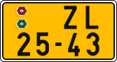 License plate of the Czech Republic, Commercial vehicles (1960)