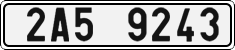 License plate of the Czech Republic, Cars (2001)