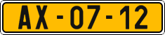 License plate of the Czech Republic, Commercial vehicles (1960)