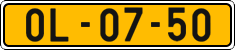 License plate of the Czech Republic, Commercial vehicles (1960)