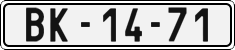 License plate of the Czech Republic, Cars (1960)