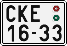 License plate of the Czech Republic, Cars (1960)