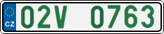 License plate of the Czech Republic, Oldtimers (2001)