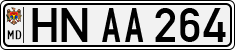 License plate of Moldova, Cars (1992)