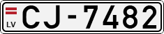 License plate of Latvia, Regular car plates
