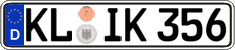 German license plate, Regular plates