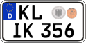 German license plate, Regular plates