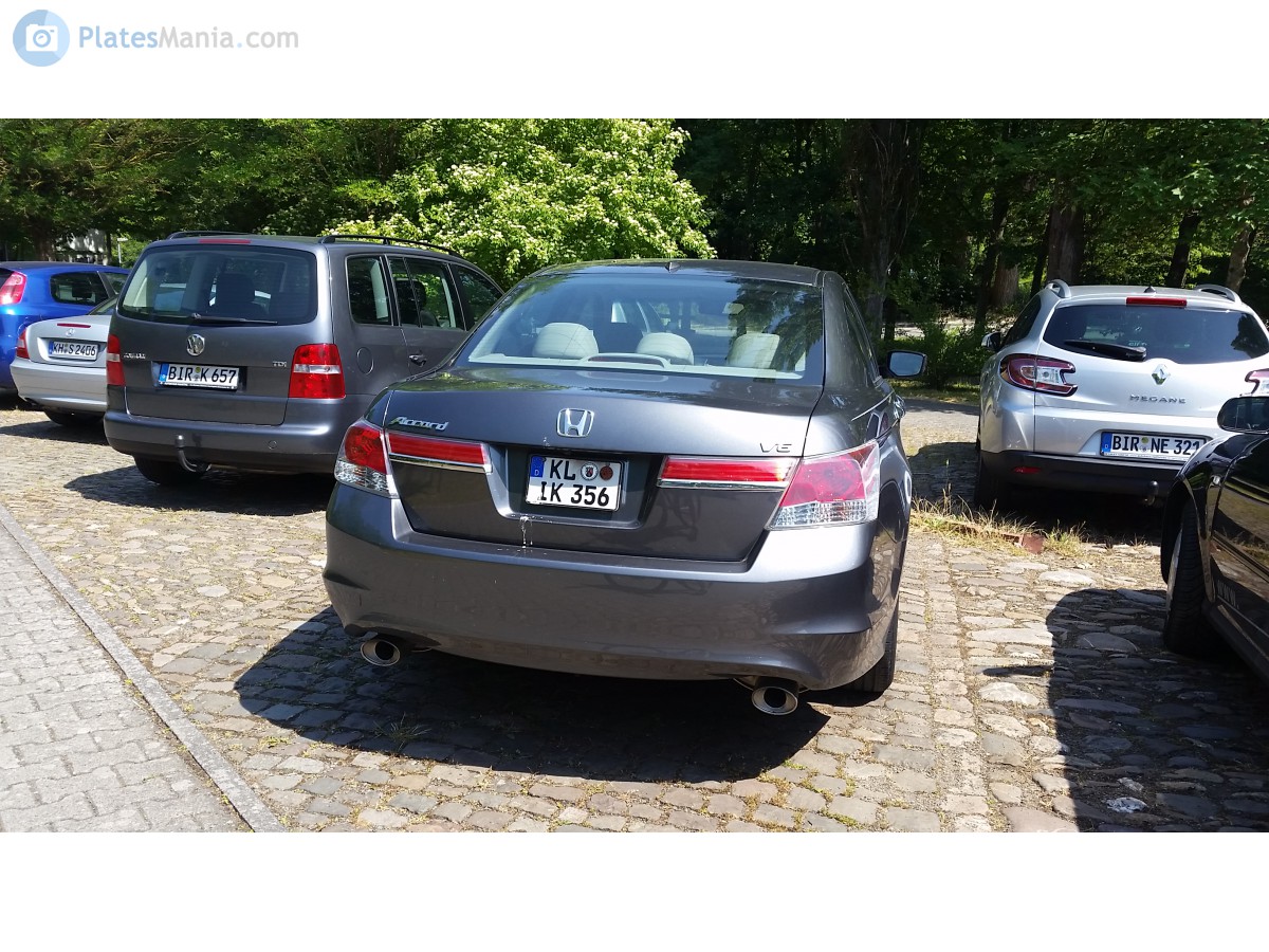 KL IK 356, Honda Accord 8th gen Sedan (CP; NA- and Pacific-market), 2007–2012