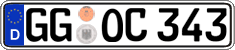 German license plate, Regular plates